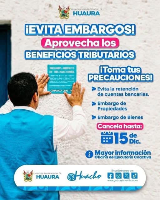 Regularización Tributaria en Huaura