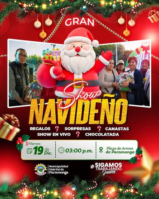 La Navidad Llega a Paramonga con un Gran Show Navideño para Toda la Familia