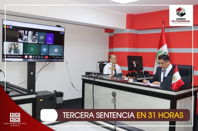 Justicia en récord: Corte Superior de Huaura sentencia en menos de 31 horas a autor de delito contra la vida