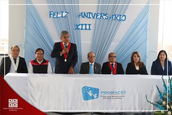 La Corte Superior de Justicia de Huaura Recibe Reconocimiento por su Labor en la Reinsersión Juvenil en el XIII Aniversario del SOA Huaura