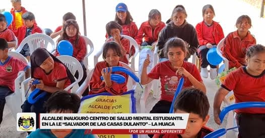 Alcalde Provincial Inaugura Innovador Centro de Salud Estudiantil en La Huaca, Revolucionando la Educación con un Enfoque en el Bienestar Emocional